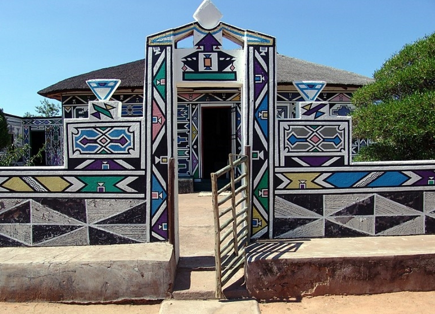The art of painting houses of the Ndebele